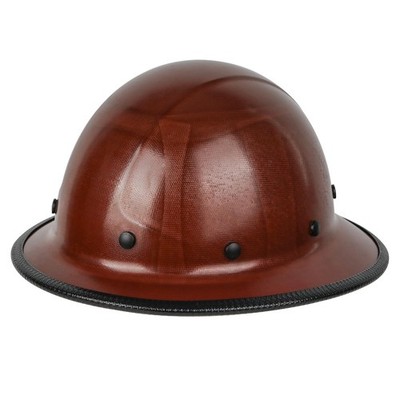 Fiberglass Full Brim Hard Hat OSHA & ANSI Fiber Hardhat for Men with Brim Guard