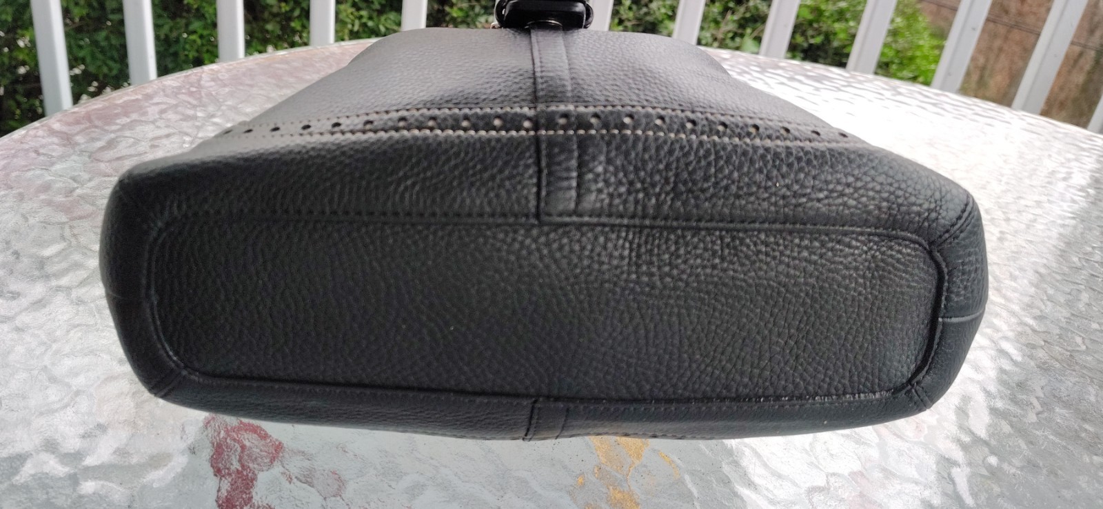 Coach MEDIUM Vintage Y2K A06S-5054 Hampton Soho Black Leather  Flap Hobo Bag image 10