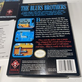 sigillo ovale The Blues Brothers completo di scatola nintendo nes CIB MINT completo