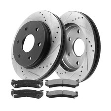 Front Rotors Brake Pads Chevy Suburban 1500 06 for GMC Yukon 00 Ceramic