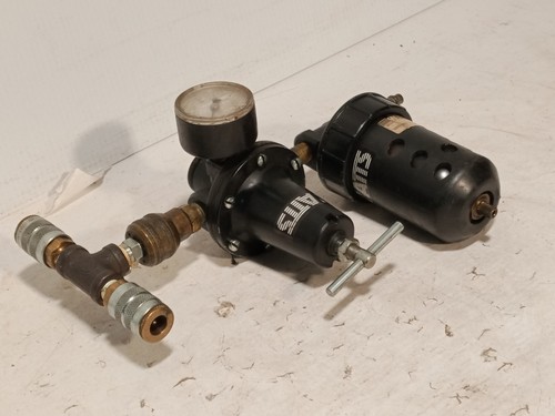 Watts FluidAir FRL air filter regulator lubricator assembly w/gauge 160 PSI