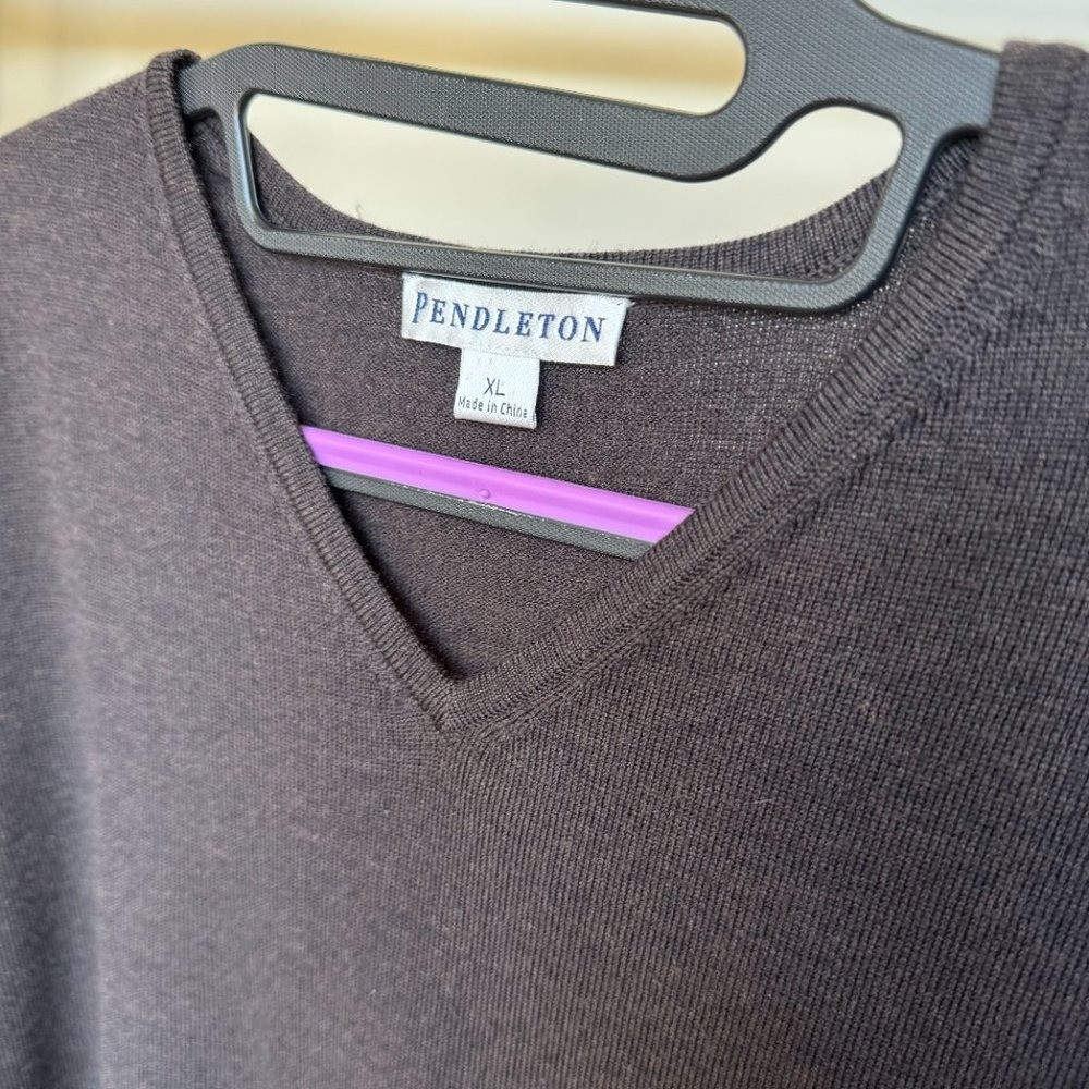 Pendleton Lightweight Pullover V-Neck Sweater Mer… - image 3