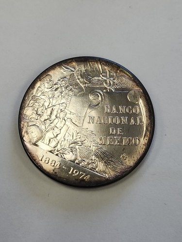 1884-1994 Mo 90th Anniversary Banco De Mexico Silver Medal 🇲🇽🔥👌