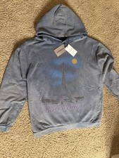 BRAND NEW Balenciaga Blue Eiffel Tower Pullover Hoodie Men's Long Sleeve