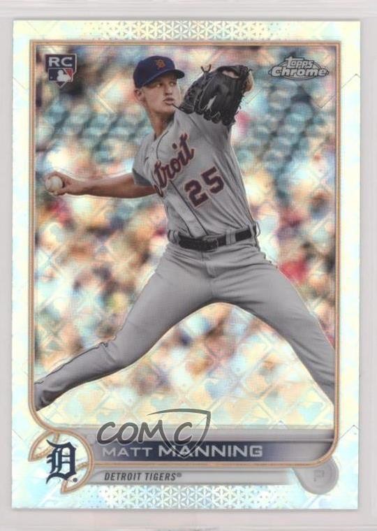 2022 Topps Chrome Logofractor Edition Matt Manning #34 11oh