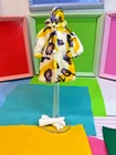Vintage Barbie Clone Maddie Mod 1968 Fun Faux Fur Flower Coat Matching Hat #1717