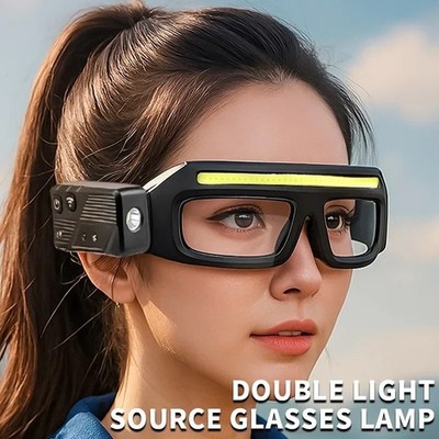 Rechargeable LED Glasses Headlight Glasses with Motion Sensor & Touch Control 5