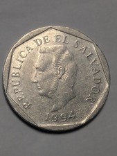 El Salvador Coin, 10 Centavos (Colon) 1994