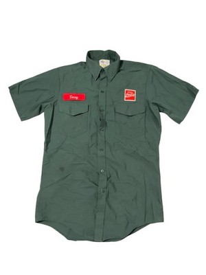 Vintage Riverside Coca-Cola Employee Uniform Work Shirt Coke Size Medium