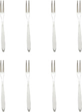 8 Pieces Pickle Forks 5 Inches Handle Olive Fork Stainless Steel Cocktail Fork