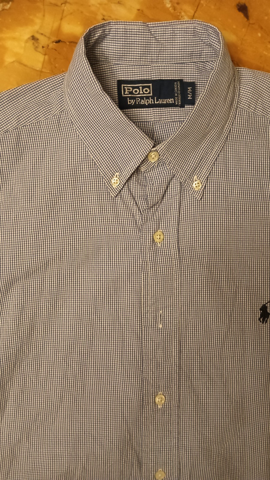 POLO RALPH LAUREN CAMICIA COTONE SHIRT UOMO TG M MAN VINTAGE CASUAL MANICA LUNGA