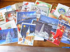 HUGE Lot of 139 UNUSED Vintage Christmas Cards -Send Craft Scrapbook