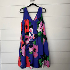 Vince Camuto Women’s 18W Blue Floral Dress