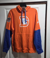 Denver Broncos Nike Orange Sweatshirt Hoodie Men Sz S Football NWT 85 Read 