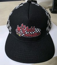World Industries Lot of 4 Trucker Snapback Hats Devil Man Skateboard NWT
