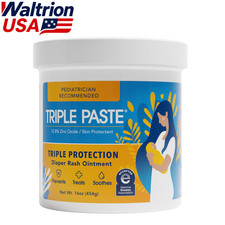 Triple Paste Diaper Rash Cream Medicated Ointment Baby Hypoallergenic 16 oz Care