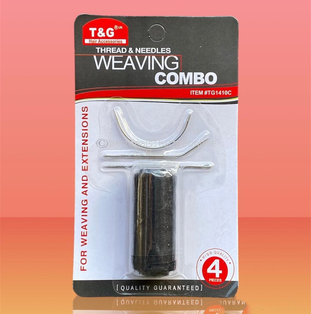 Thread and Needle Weaving Combo Sewing Kit for Hair Extensions (4 pcs set)