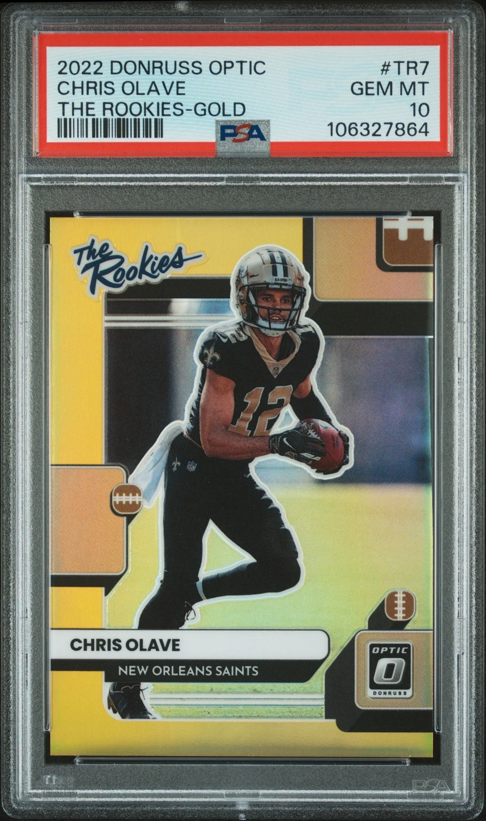 Chris Olave Panini Donruss Optic the Rookies #TR7 Gold