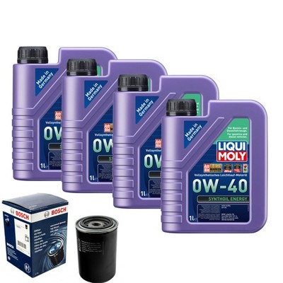 Motoröl 0W40 LIQUI MOLY Synthoil Energy 4L+BOSCH Ölfilter