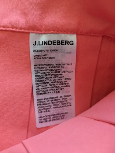 J.Lindeberg Adina Skirt Azalea Quick Dry Casual Pocket Mini Pleated Medium - Picture 5 of 6