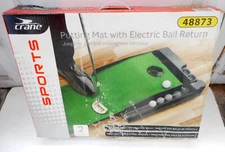 Crane Sports #48873 Indoor Golf Putting Green Mat Portable Auto Ball Return