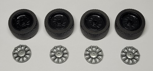 Rueda Lego 18976/66727 con neumáticos y embellecedores/tapascubos varios colores paquete de 4. - Imagen 15 de 31