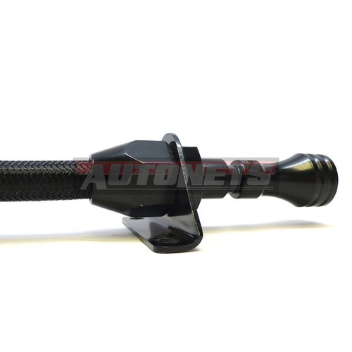 Varilla de transmisión flexible negra Chevy Powerglide montaje en firewall 29" Hot Rod - Imagen 2 de 4