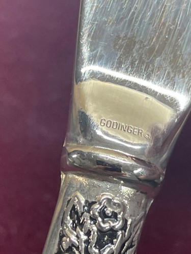 American Silversmiths Collection Godinger Silver Plated Butter Spreader - Picture 20 of 24
