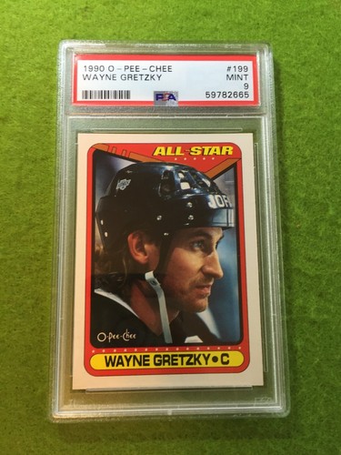 Wayne Gretzky 1990 PSA 9 CARD JERSEY #99 KINGS 1990 O-Pee-Chee WAYNE GRETZKY psa - Picture 18 of 24