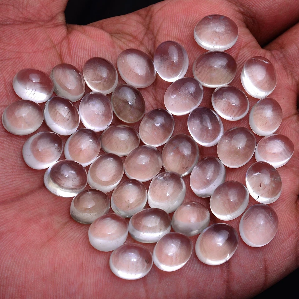 18 piezas piedras preciosas ovaladas de amatista verde natural sin tratar 10,50 mm-12,10 mm Foto 2 de 4