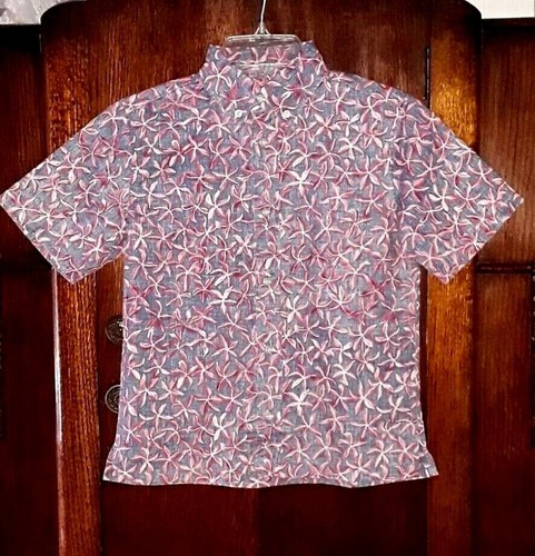 Reyn Spooner Boy's PUA Showers Captain's Blue Full Button Shirt Sizes - Picture 4 of 5