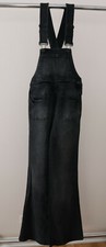 NWOT Free People Black Denim Overalls Size 25