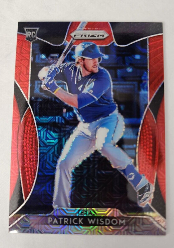 2019 Panini Prizm Prizms Red Mojo Patrick Wisdom (9/299)