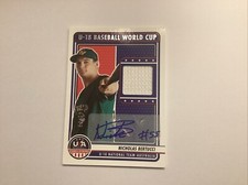 2023 USA Baseball Stars & Stripes Nicholas Bertucci Materials Signatures /72 d