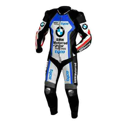 Real Cowhide Leather Motorcycle Biker Suit Motorbike Racing Protective Suit