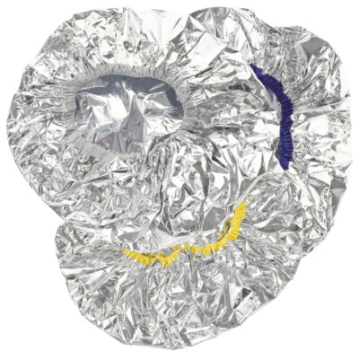 3 Pcs Tin Foil Caps for Hair Treatment Aluminum Hat Mask Heating
