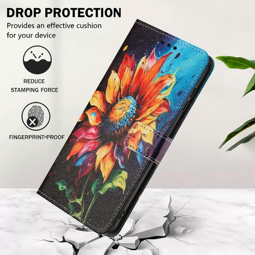 For Samsung Galaxy S25 S24 S23 S22 Note 20 Flower PU Leather Card Wallet Case - Picture 6 of 47