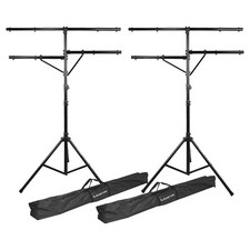 Sound Town 2-Pack 12 ft Adjust DJ Lighting Stand, Holds 6 Cans STLS-M12-PAIR 