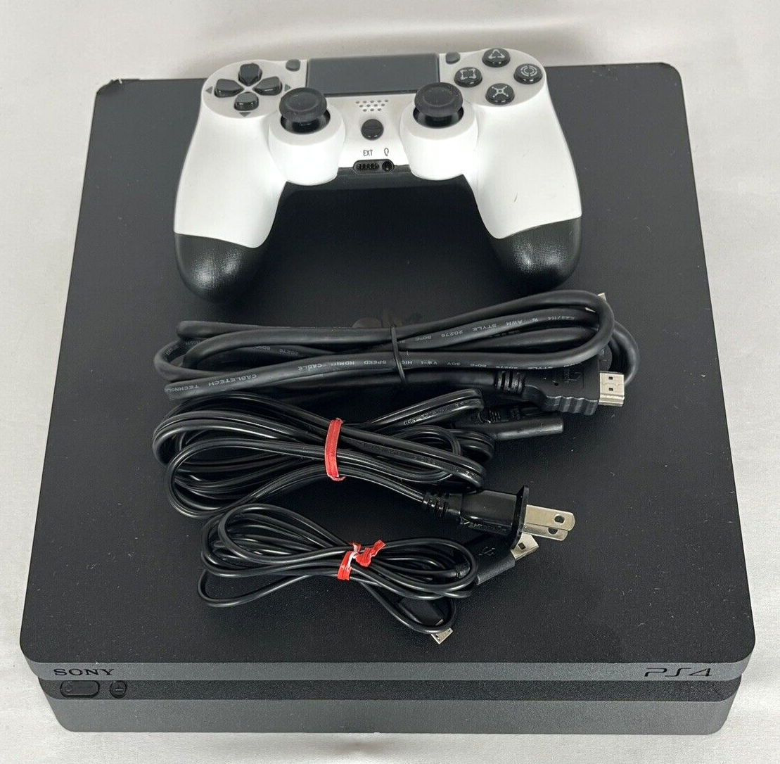 Sony PlayStation 4 (PS4) Slim 1TB Console + Controller & Cords