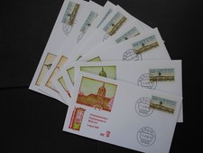 Berlin 1989 ATM VS 1 komplett auf 8 Schmuck - Ersttagsbriefen   (t57)