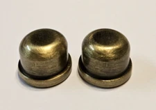 SET OF 2 ANTIQUE BRASS FINISH FINIALS 1/2"H LAMP PART NEW 20961AJB