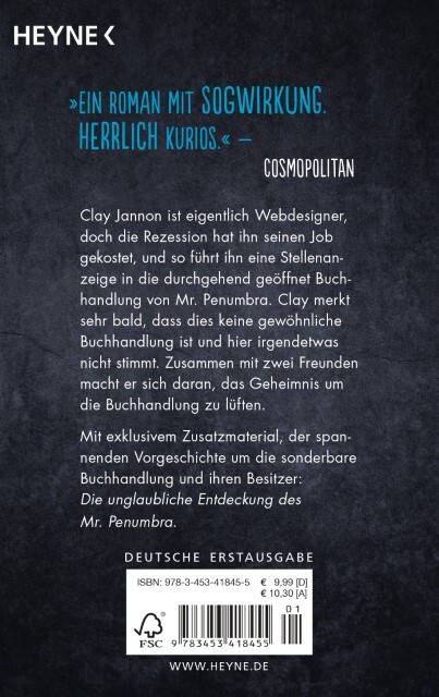 Thumbnail - Robin Sloan / Die Sonderbare Buchhandlung Des Mr. Penumbra /