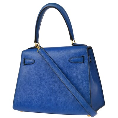 写真 Hermes Blue Couchevel Mini Kelly 20 2way Sellier 2way Handbag