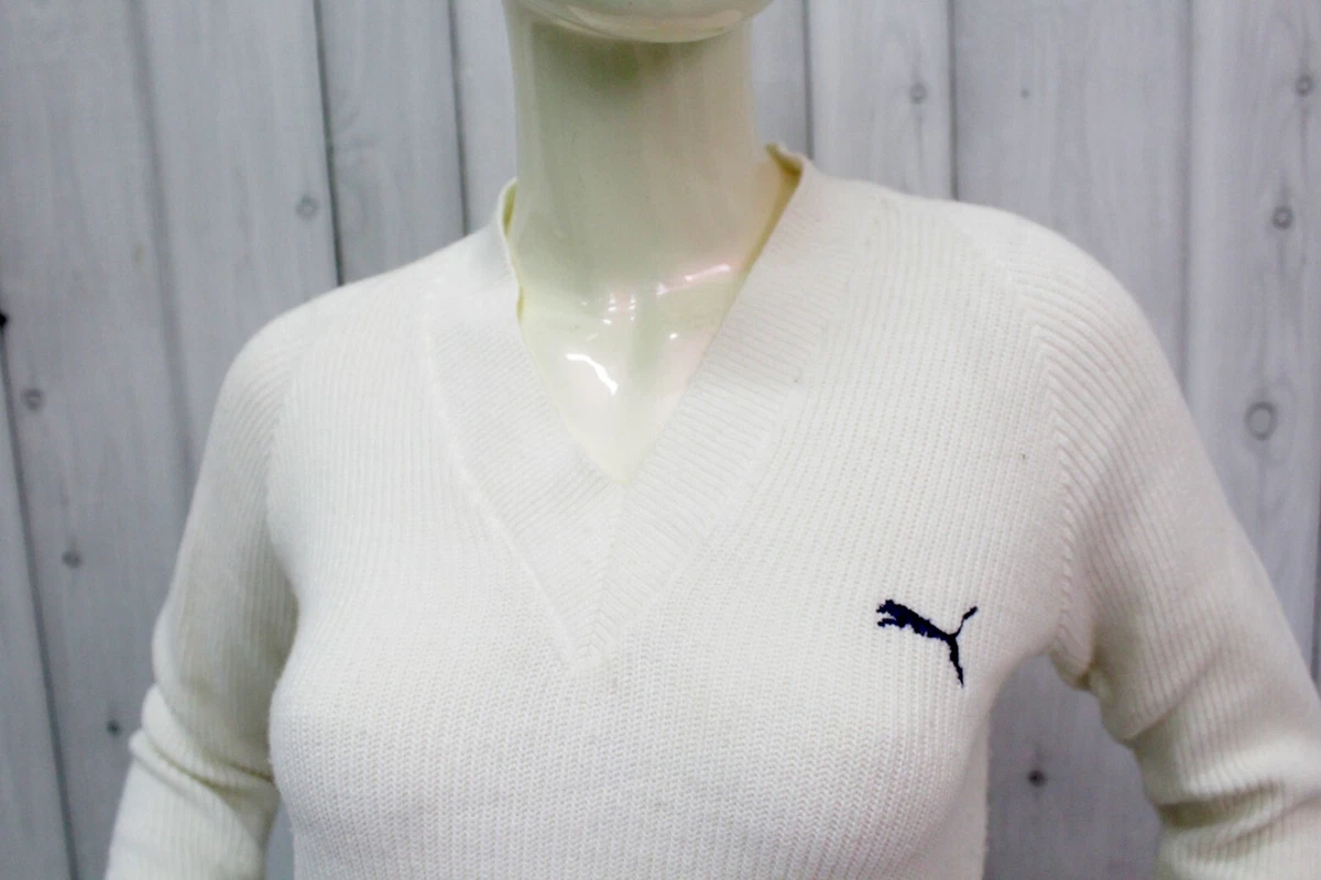 Maglione Puma Donna Taglia M Bianco Woman Maglia Sweater Pullover