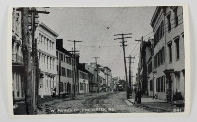 FREDERICK MD W Patrick St  Early View No.241 Repro Postcard Q15