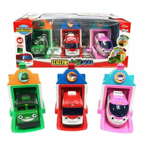 Titipo and Friends Shooting Train Toy 3P SET Titipo, Jini, Diesel Korea Toy