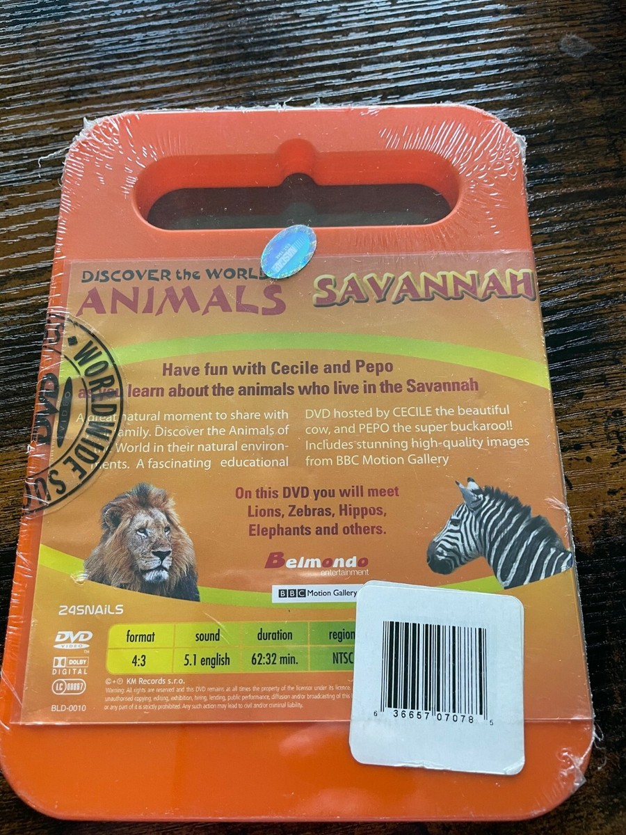 (未使用･未開封品)Mundo De Los Animales [DVD] Discover the World of Animals: Savannah DVD NEW SEALED