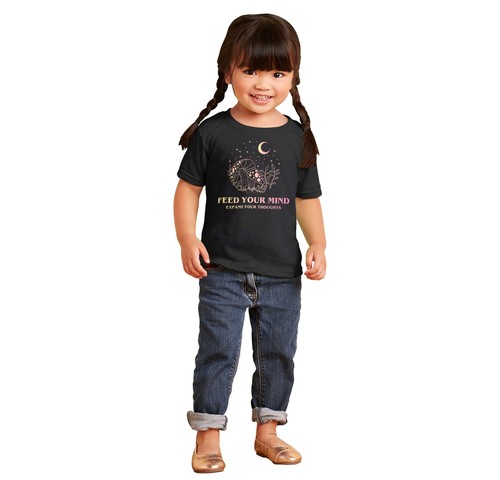 Camiseta Feed Your Mind Expand Your Thoughts Shrooms Niño Niño Niña Juvenil - Imagen 4 de 6