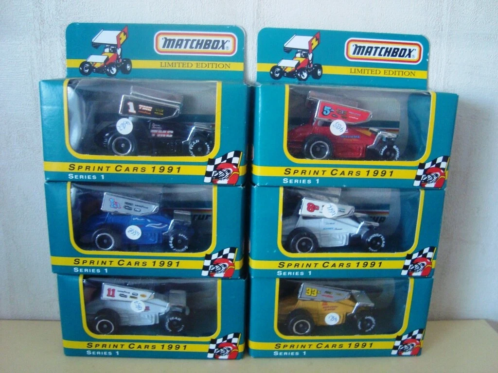 1991 Limited Edition Full Set Of 6 Matchbox Sprint Racer Cars