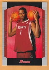 Tracy McGrady Houston Rockets 2004-05 Bowman #50 HOF